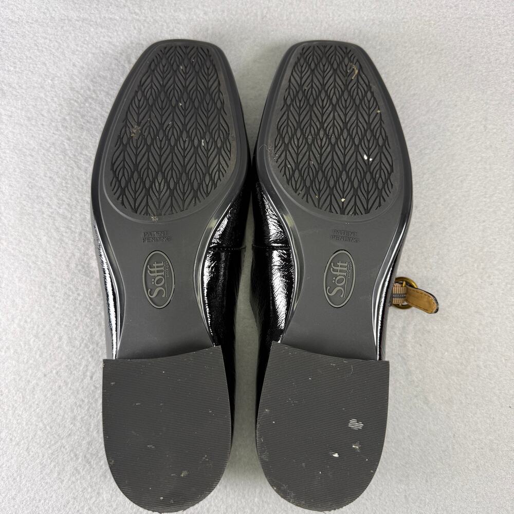 Sofft Elsey Mary Jane Black Patent Leather - square toe low block heel  Size 9M - Picture 9 of 9